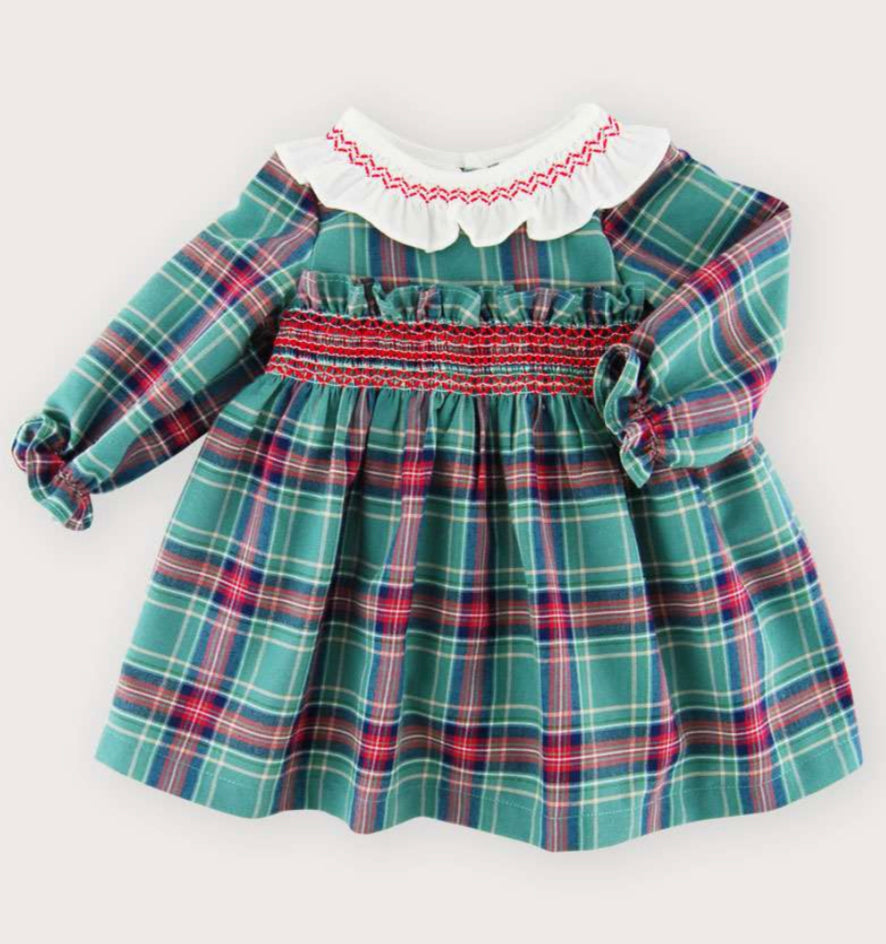 Green tartan sale dress baby