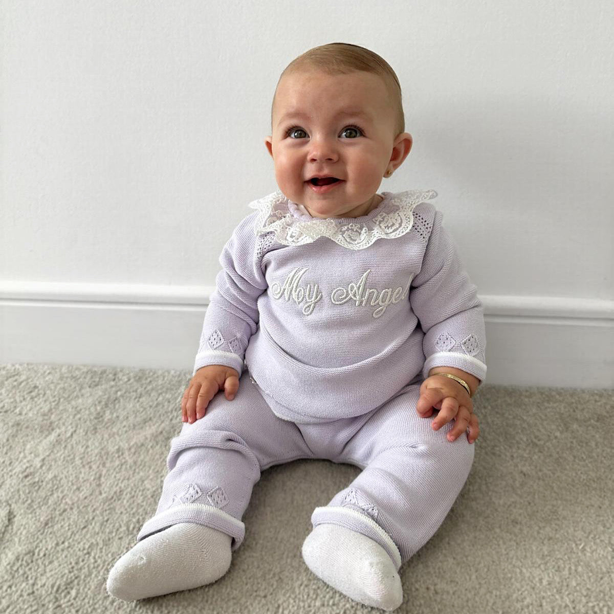 Baby girl sales knitted tracksuit