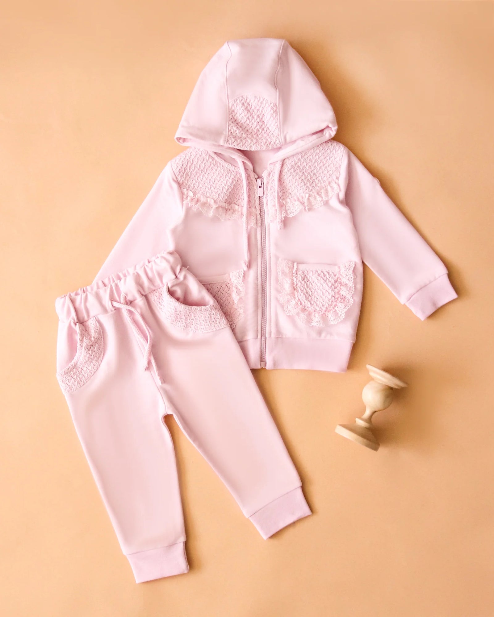 Girls best sale frill tracksuit