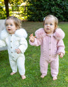 Pangasa INSTOCK Powder Pink and Ivory pramsuit