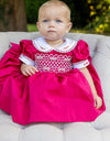 Luxe Burgundy Smock Dress