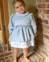 Sonata Hand Smock Dress Baby Blue