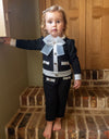 Girls Bow Trouser Set