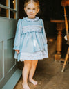 Sonata Hand Smock Dress Baby Blue