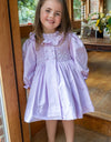 Exclusive Hand Smock Dress Lilac