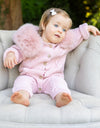 Pangasa INSTOCK Powder Pink and Ivory pramsuit