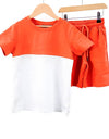 Orange  boys short set