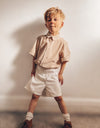 Little C's Exclusive Short Sleeve Camel Ginghams