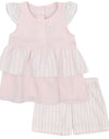 Rapife Baby Pink Stripe Short Set