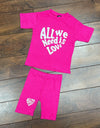 Hot pink loving short set